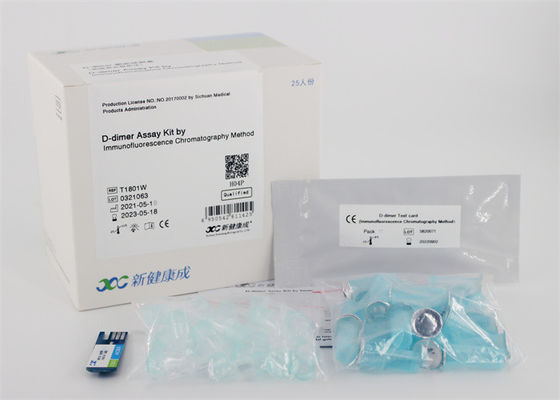 0.1mg/L dimero cardiaco 5minutes de Kit Immunofluorescence D de la prueba del marcador