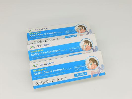 Prueba rápida Kit Saliva del antígeno de los Sars Cov 2 método de la inmunofluorescencia de 15 minutos